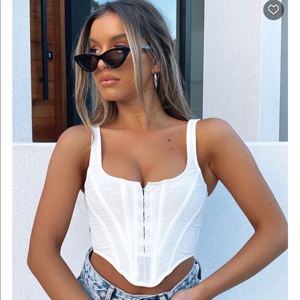 WHITE FOX-Bad Gal Bustier White